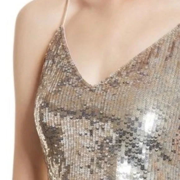 Alice + Olivia Gold Sequin Camisole Top - Picture 8 of 8